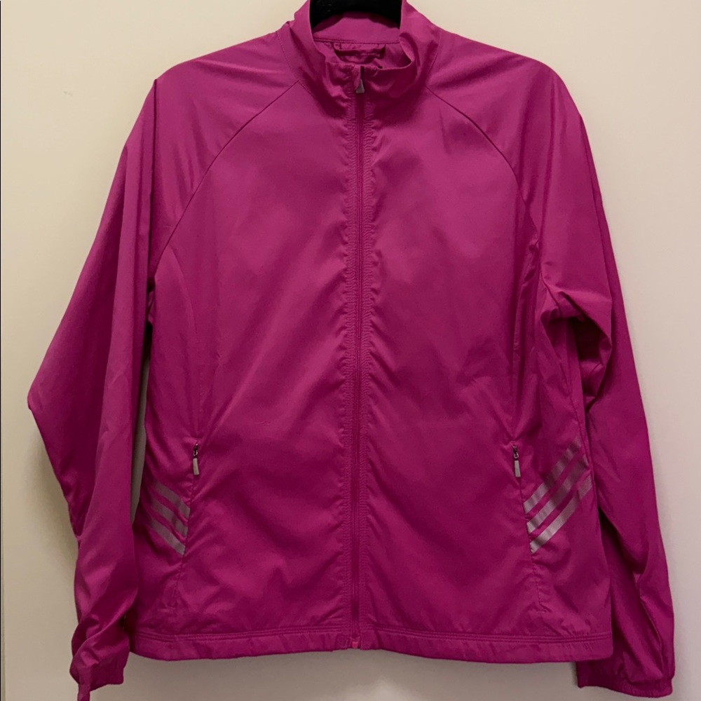 Adidas ClimaProof  Wind Pink Full Zip Jacket Size M